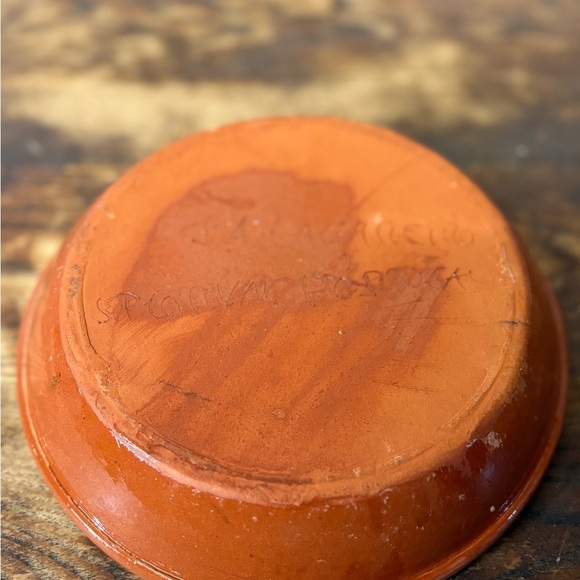 Vintage Handcrafted Floral Ceramic Bowl - Picture 6 of 8